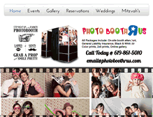 Tablet Screenshot of photoboothrus.com